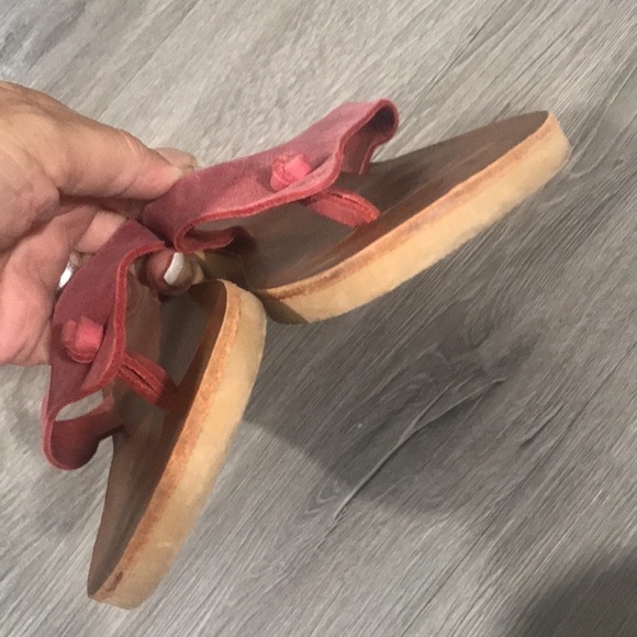 Simatis Eva Flatform Red Handmade Leather Flip-flops made in Greece size 10-10.5 - Picture 6 of 8